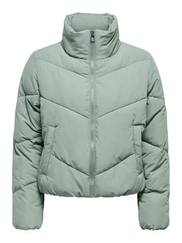 ONLY Damen Onlmaggi Life Solid Puffer Cc OTW, Lily Pad, m von ONLY