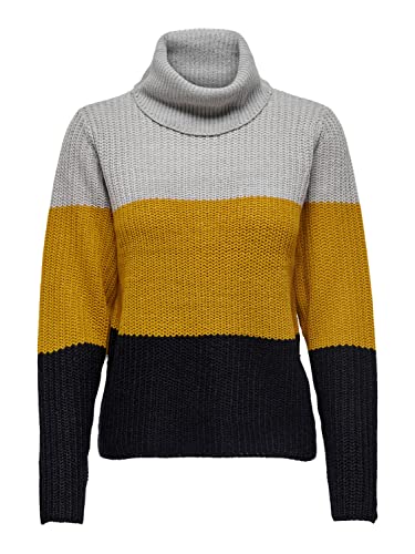 ONLY Damen Onlmantanna L/S Rollneck Pullover Ex Knt, Light Grey Melange, XS ONLY Damen Onlmantanna L/S Rollneck Pullover Ex Knt, Light Grey Melange, XS von ONLY