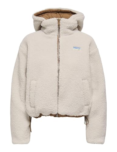 ONLY Damen Onlmaria Life Rev Puffer Jacket Cc OTW, Cloud Dancer, m von ONLY