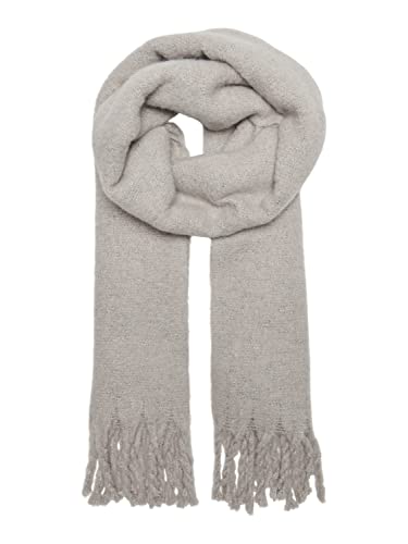 ONLY Damen Onlmartine Life Boucle Lurex Scarf Acc Schal, Light Grey Melange/Detail:SILVER LUREX, Einheitsgröße EU von ONLY