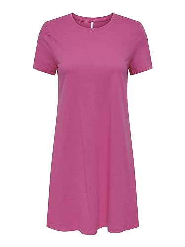 ONLY Damen Onlmay S/S Pocket Dress Box JRS Jerseykleid, Shocking Pink, XS EU von ONLY