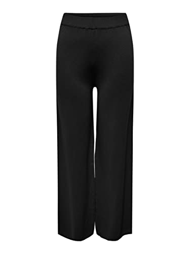 ONLY Damen Onlmeddi Hw Pant Cc Knt Hose, Schwarz, M EU von ONLY