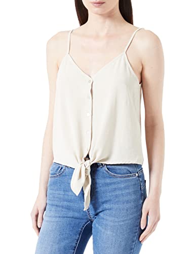 ONLY Damen Onlmette Strap Button WVN Cs Top, Pumice Stone, XS EU von ONLY