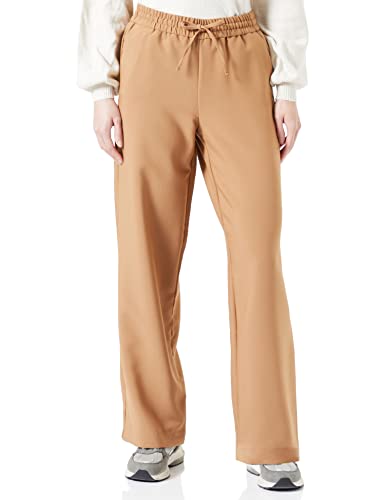 ONLY Damen Onlmilian Mw Wide Pull-up Pant Cc Tlr, Toasted Coconut, 34W / 32L von ONLY
