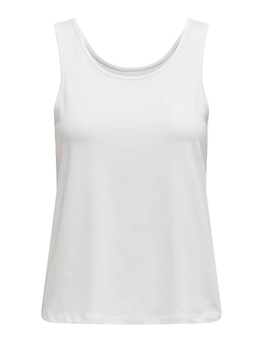 ONLY Damen Onlmoster S/L Tank Top JRS, Weiß, XS von ONLY
