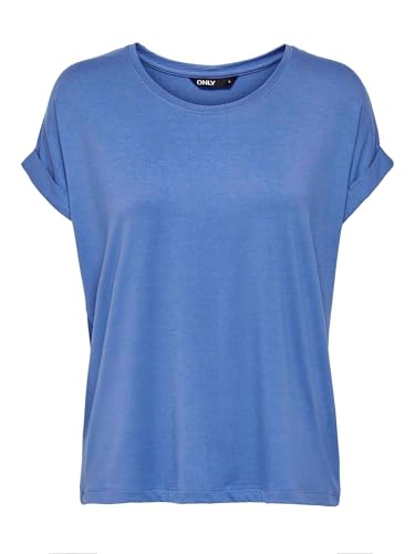 ONLY Damen Onlmoster S/S O-Neck Top Noos JRS, Blue Yonder, S von ONLY