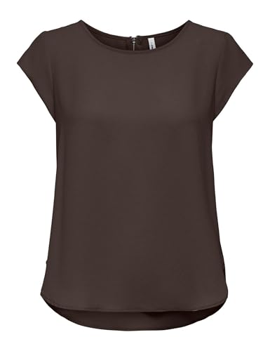 ONLY Damen Onlmoster Stripe O-Neck Top JRS Noos S/S Tops, Chocolate Martini,36 von ONLY