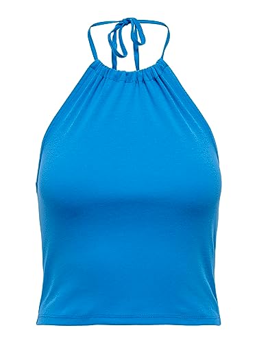 ONLY Damen Onlnew Kira S/L Top Box Jrs, Indigo Bunting/Detail:halterneck, XS ONLY Damen Onlnew Kira S/L Top Box Jrs, Indigo Bunting/Detail:halterneck, XS von ONLY