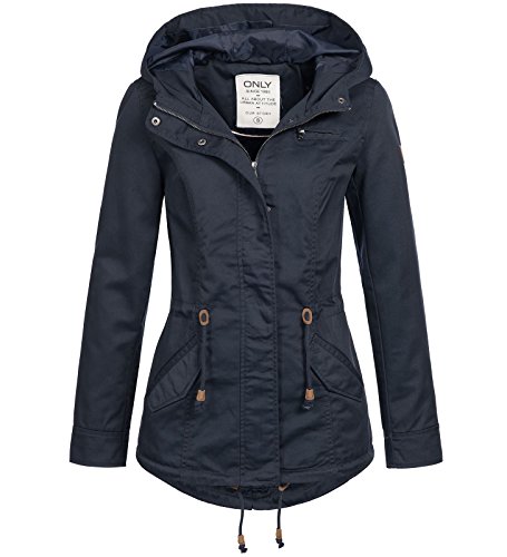 ONLY Damen Onlnew Lorca Spring Parka Jacket CC OTW Parka, per Pack Blau (Blue Graphite Blue Graphite), 40 (Herstellergröße: L) von ONLY