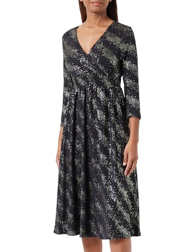 ONLY Damen Onlnew Pella L/S Foil Wrap Dress JRS, Black/Detail:drizzling Dots Gold, XS ONLY Damen Onlnew Pella L/S Foil Wrap Dress JRS, Black/Detail:drizzling Dots Gold, XS von ONLY