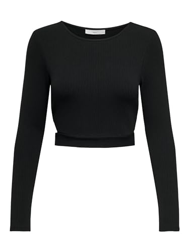ONLY Damen Onlnikita L/S Top JRS, Schwarz, XS von ONLY