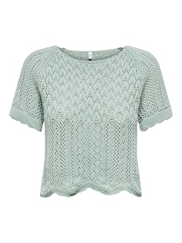 ONLY Damen Onlnola Life S/S Pullover KNT Nca, Jadeite, XS von ONLY