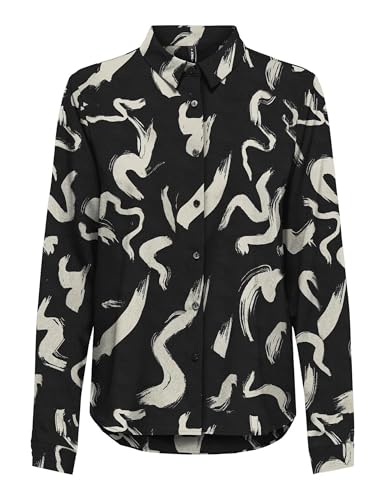ONLY Damen Onlnova Life Elite L/S Lynne Shirt Bluse, Black/AOP:587 Yoko, XS ONLY Damen Onlnova Life Elite L/S Lynne Shirt Bluse, Black/AOP:587 Yoko, XS von ONLY