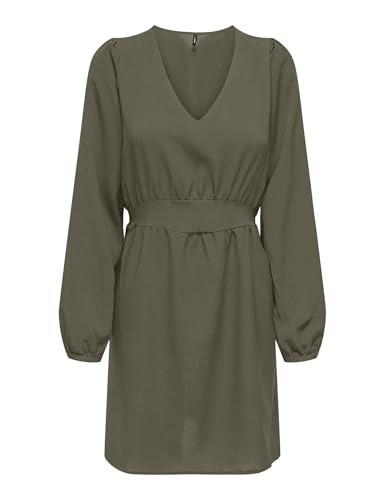 ONLY Damen Onlnova Life Elite L/S Siri Dress Solid Kleid, Kalamata, X-Small ONLY Damen Onlnova Life Elite L/S Siri Dress Solid Kleid, Kalamata, X-Small von ONLY
