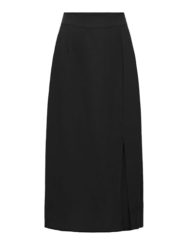ONLY Damen Onlnova Life Elite Piper Slit Skirt Soli Rock, Black, 44 von ONLY