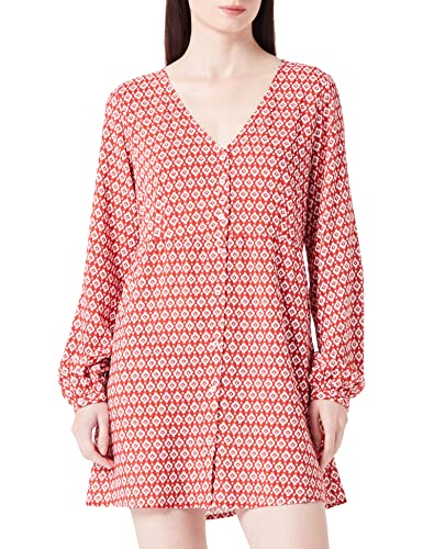 ONLY Damen Onlnova Life L/S Thea Button Dress Aop, Bossa Nova/Aop:349 Small Ikat, S von ONLY