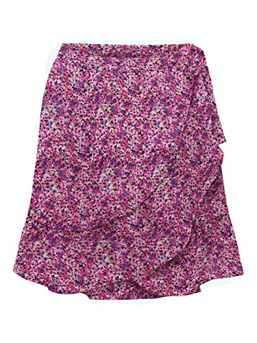 ONLY Damen Onlnova Life Merle Short Skirt PTM Rock, Pink Cosmos/AOP:425 Fiorella, XL von ONLY