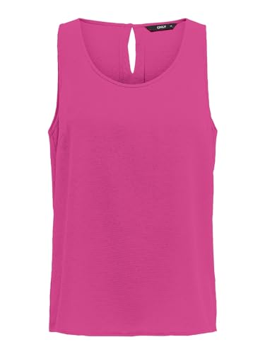 ONLY Damen Onlnova Life S/L SOLID PTM Top, Raspberry Rose, 40 von ONLY