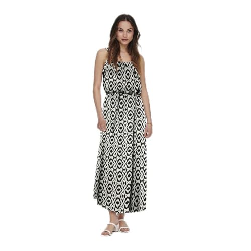 ONLY Damen Onlnova Life Strap Maxi Dress PTM Maxikleid, Black/AOP:491 Black Daze, 42 von ONLY