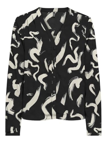 ONLY Damen Onlnova Life Vis L/S Malou Top Bluse, Evergreen/AOP:594 Chic Paisley, Large von ONLY