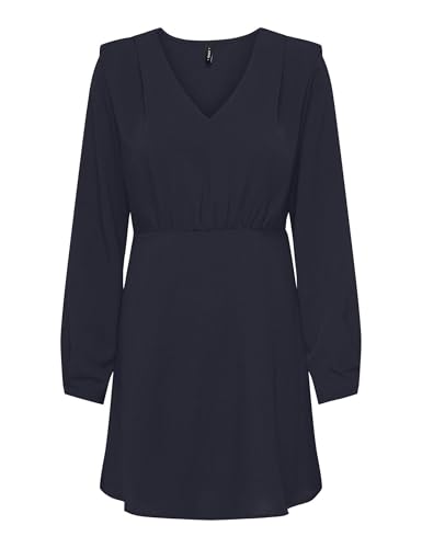 ONLY Damen Onlnova Life VIS L/S Monica Dress SOLID Kleid, Night Sky, Medium von ONLY