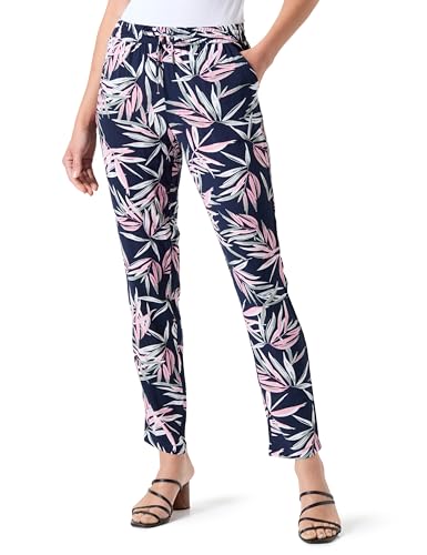 ONLY Damen Onlnova Life Vis Pant Stoffhose, Sky Captain/AOP:476 True Leaf, 34 von ONLY