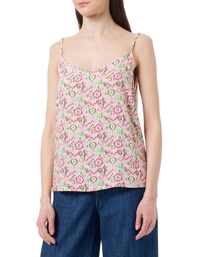 ONLY Damen Onlnova Life Vis Paris Singlet Top, Honeysuckle/AOP:483 Ebba, 36 von ONLY