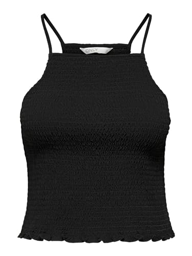 ONLY Damen Onlnova Lux Strap Lexi Solid Ptm Top, Schwarz, M EU von ONLY