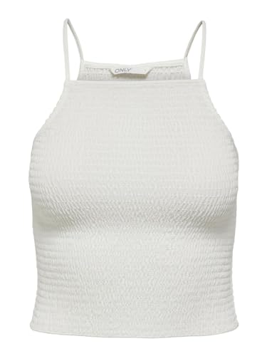 ONLY Damen Onlnova Lux Strap Lexi Top Solid Ptm, Cloud Dancer, L von ONLY