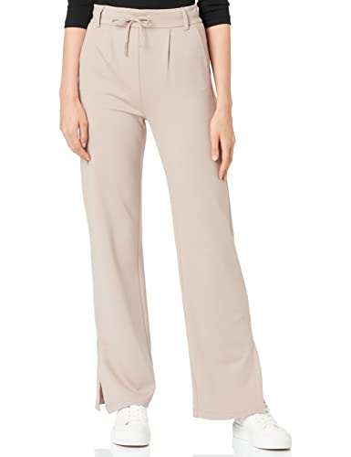 ONLY Damen Onlpoptrash Easy Straight Slit Pnt Pants, Mocha Meringue, S / 32L EU von ONLY