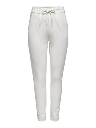 ONLY Damen Onlpoptrash Easy Colour Pant PNT Noos Hose ,Weiß (Cloud Dancer) ,XS / 34L von ONLY