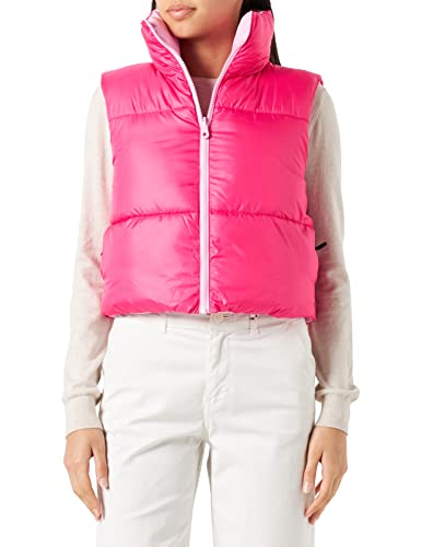 ONLY Damen Onlricky Short Rev. Waistcoat Otw Noos Steppweste, Fuchsia Purple/Detail:bonbon, 3XL EU von ONLY