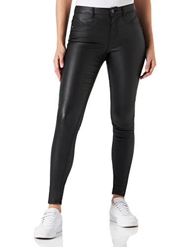 ONLY Damen Onlroyal-NYA Mw Cut Sk Coated Cc PNT Hose, Schwarz, XS / 32L EU von ONLY