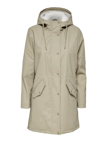 ONLY Damen Onlsally Raincoat OTW Noos Rain Jacket, Crockery, XS EU von ONLY