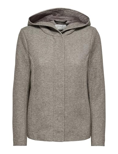 ONLY Damen Onlsedona Light Hood Jacket OTW, Walnut, l von ONLY