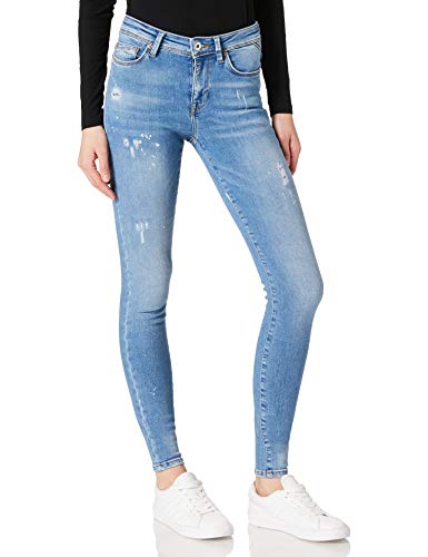 ONLY Damen Onlshape Life Reg Sk Dest Ita538 Noos Jeans, Medium Blue Denim, 26/32 von ONLY