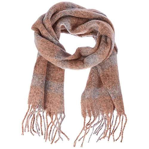 ONLY Damen Onlsidsel Wool Scarf Cc Schal, Brandied Apricot/Detail:CHECK PATTERN, Einheitsgröße EU von ONLY