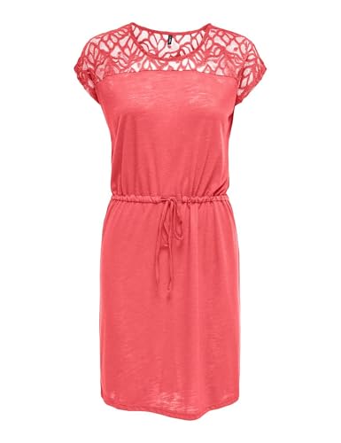 ONLY Damen Onlsindy Life S/S O-Neck Mix Dress JRS, Dubarry, Small von ONLY