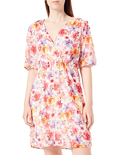 ONLY Damen Onlstar Life Fia S/S Dress Cs Ptm Sommerkleid, Camellia Rose/AOP:Star Summer Flowers, XS EU von ONLY