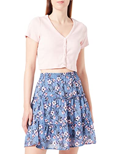 ONLY Damen Onlstar Life Fia Skirt Ptm Faltenrock, Infinity/AOP:Star Butterfly Floral, M EU von ONLY