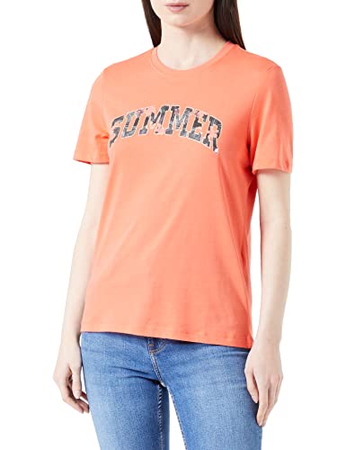 ONLY Damen Onlsummer S/S Reg Top Cs Jrs, Hot Coral/Print:summer, S von ONLY