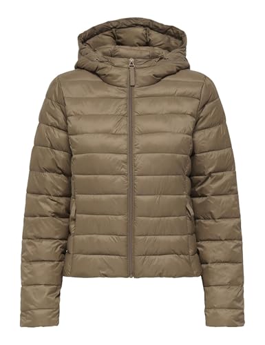 ONLY Damen Onltahia Lw Quilted Hood JKT Cc OTW, Cocoa Créme, s von ONLY