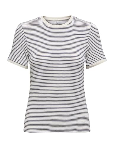 ONLY Damen Onltine S/S O-Neck Top JRS, Cloud Dancer, X-Large von ONLY