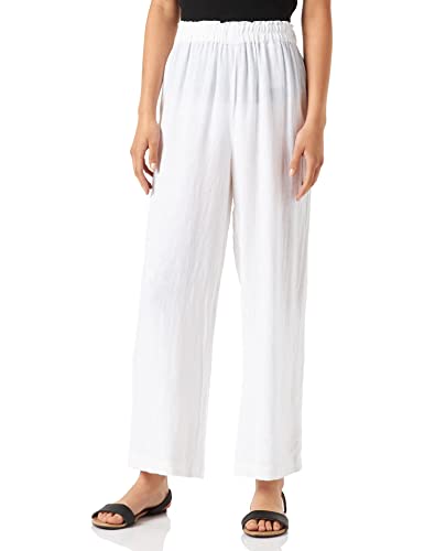 ONLY Damen Onltokyo Hw Linen Blend St Pant Pnt Noos Hose, Bright White, M / 30L EU von ONLY