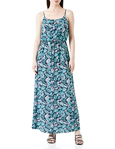 ONLY Damen Onlvanessa Life Fr Strap Dress Ptm Maxikleid, Night Sky/AOP:Palm, 34 EU von ONLY