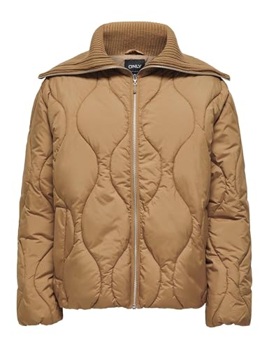 ONLY Damen Onlvanora Quilted Jacket OTW Jacke, Braun, XS von ONLY
