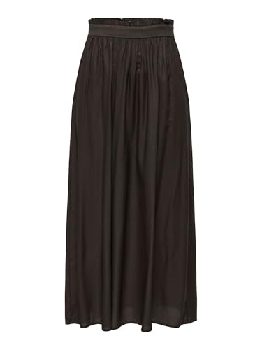ONLY Damen Onlvenedig Life Long Skirt WVN Noos Langer Faltenrock, Chocolate Torte, XS von ONLY