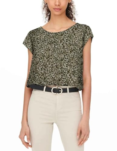 ONLY Damen Onlvic S/S AOP Top Noos Ptm T-Shirt, Duffel Bag/AOP:Tanya Flower, 44 EU von ONLY