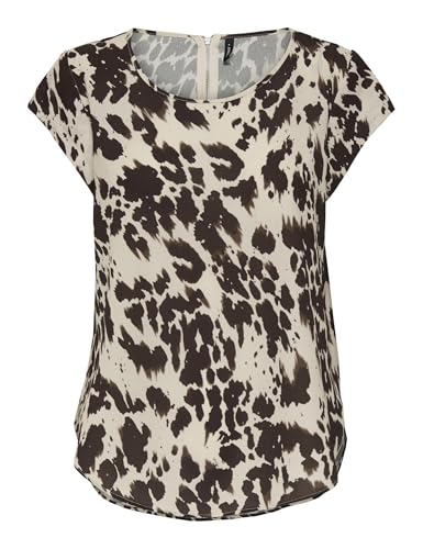 ONLY Damen Onlvic S/S AOP Top Noos WVN, Black, 42 von ONLY