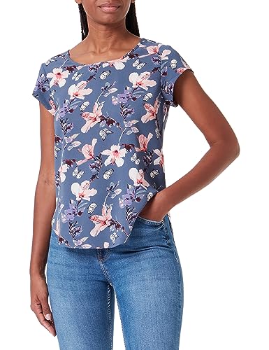 ONLY Damen Onlvic S/S AOP Top Noos Ptm, Forever Blue/AOP:Ethnic Rebel, 36 von ONLY
